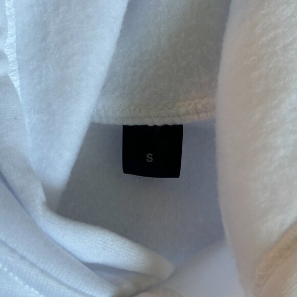NWOT - White YEAT Graphic Hoodie | Green Print Streetwear Pullover | Size Small - Picture 3 of 7